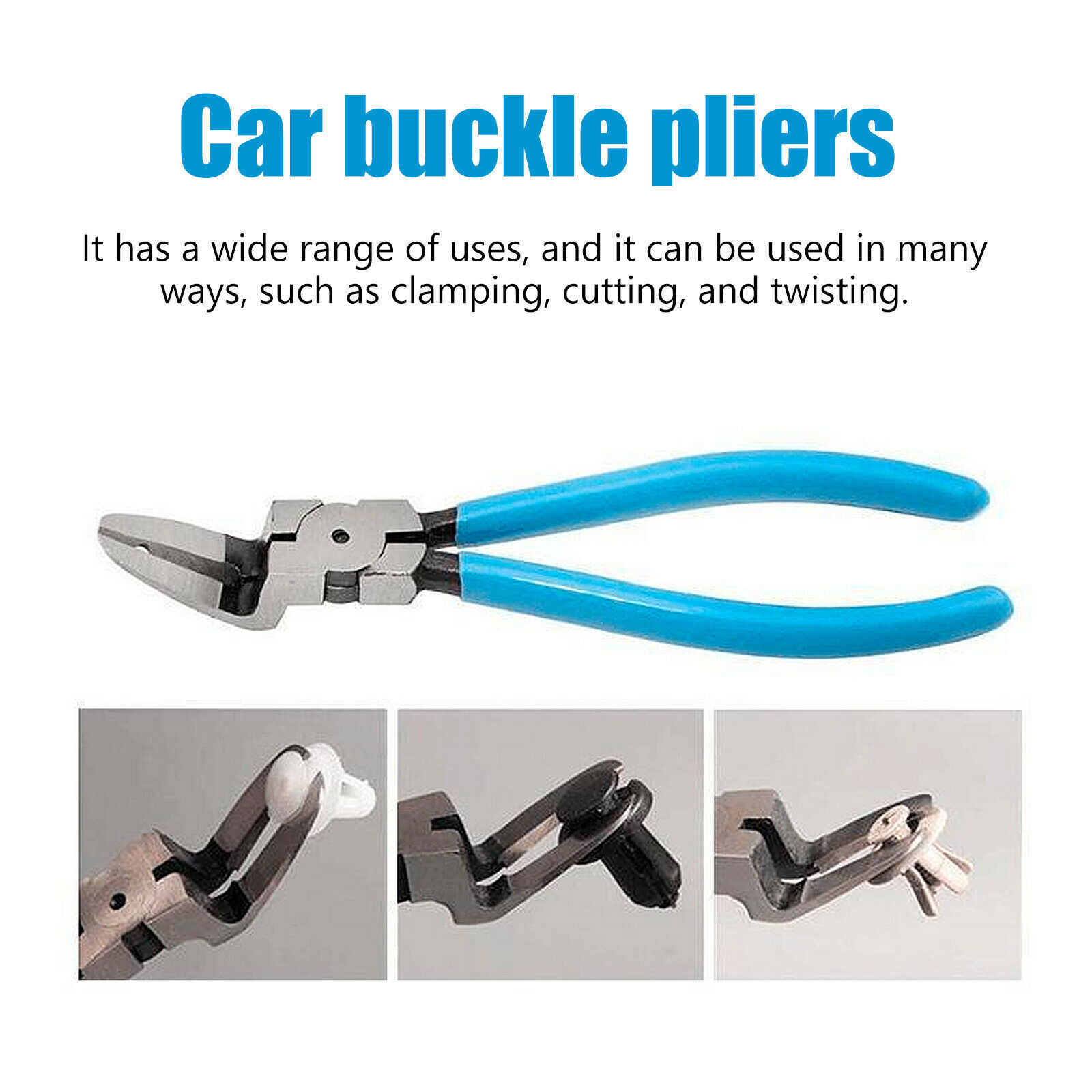2Pack Car Trim Clip Upholstery Removal Pry Tool Door Fastener Pin Pliers Puller