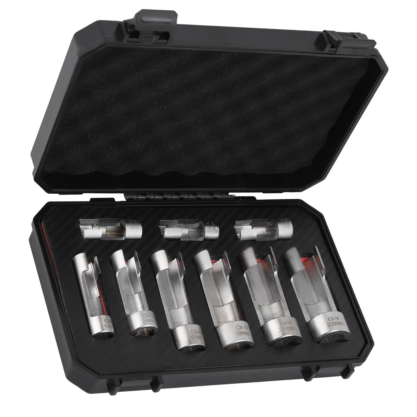 Diesel Injector Fuel Line Socket Wrench Set 17mm 19mm 21mm 22mm 3/8″ sockets
