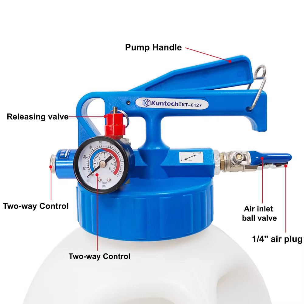 10L Two Way Pneumatic ATF Oil Liquid Extractor Transmission Fluid Transfer Pump