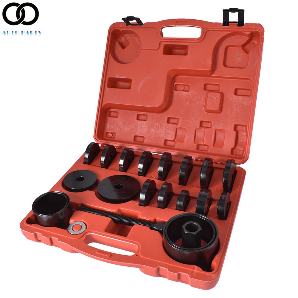 23pcs Front Wheel Drive Bearing Removal Press Adapter Puller Pulley Tool Kit