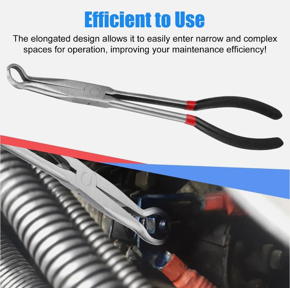 11inch Electrical Disconnect Long Spark Plug Removal Pliers for Car Connectors #