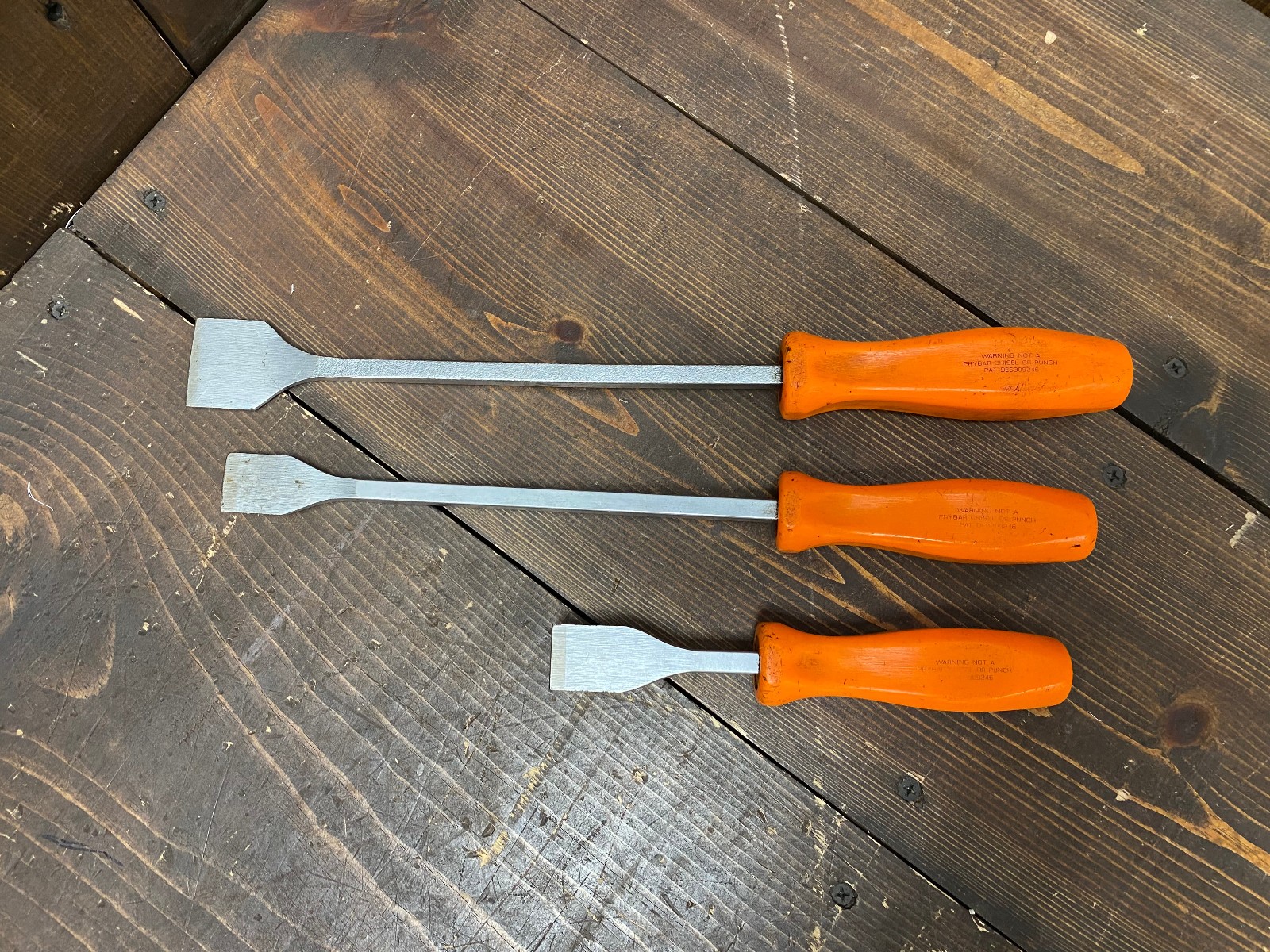 Snap On Carbon/Gasket Scraper Set | USED/GREAT | CSA8B CSA12B CSA14B | Orange