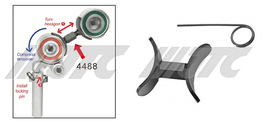 JTC-4488 TOYOTA TIMING BELT TENSIONER TOOL T100, TACOMA 4-RUNNER, 5VZ-FE 3.4L V6