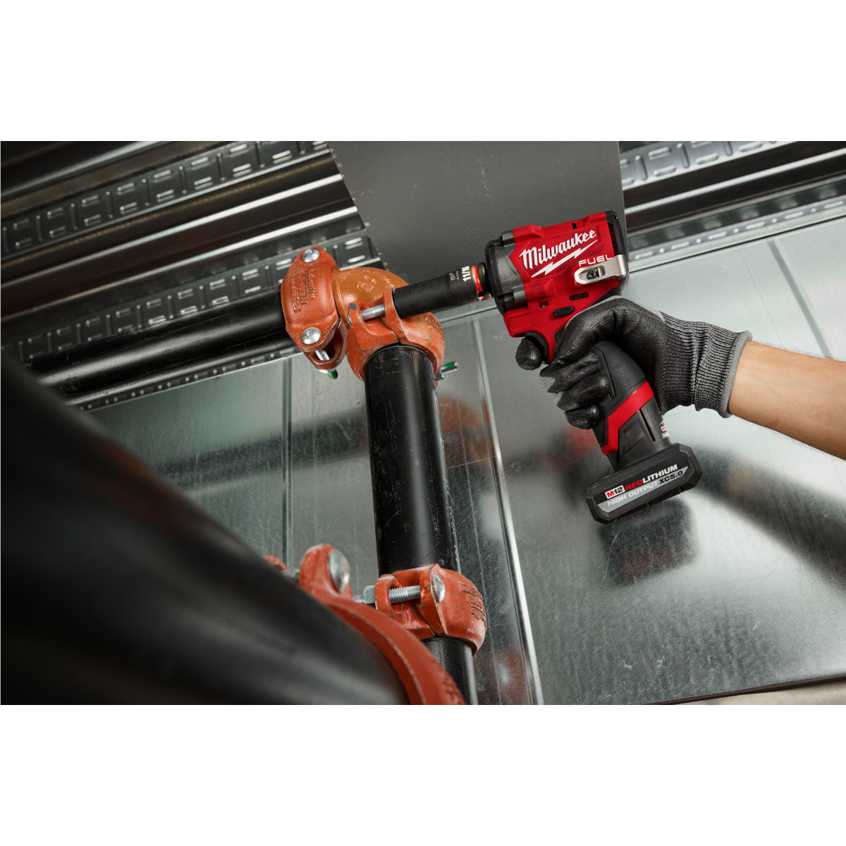 Milwaukee Tool M12 FUEL Stubby 1/2 Inch Impact Wrench with Pin Detent