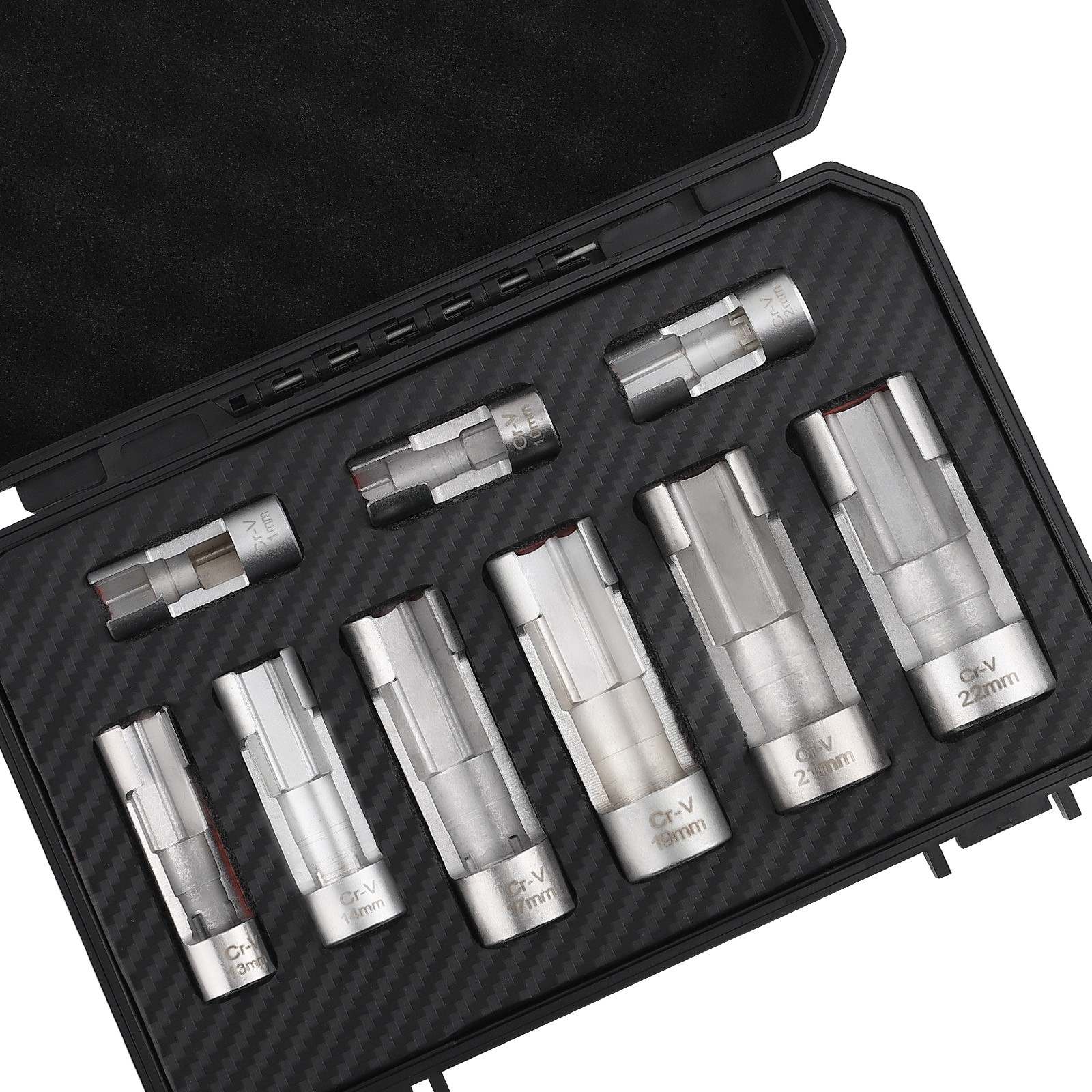 Diesel Injector Fuel Line Socket Wrench Set 17mm 19mm 21mm 22mm 3/8″ sockets