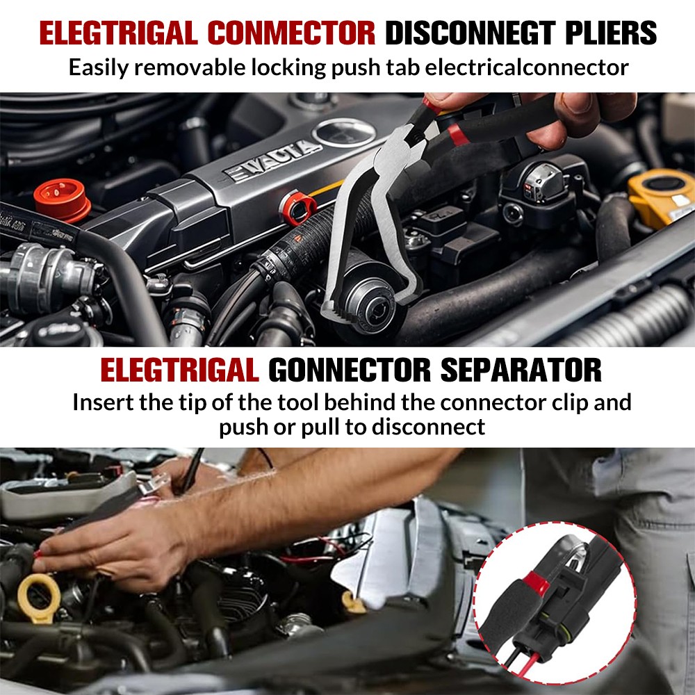 Electrical Disconnect Pliers Connector Separator Tool Set 1/2/3pc for Automotive
