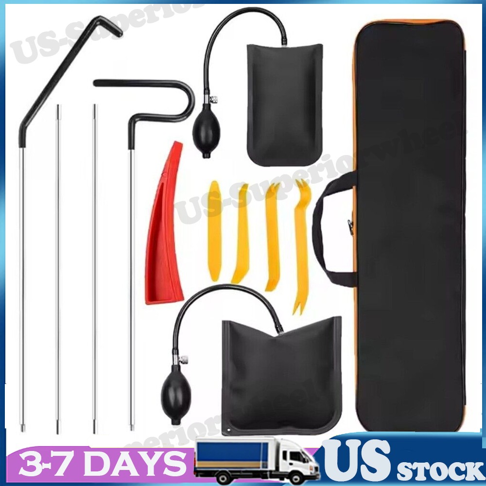 12pcs Emergency Auto Tool Window-Car Door Unlock/Lock Out Universal Tool Kits