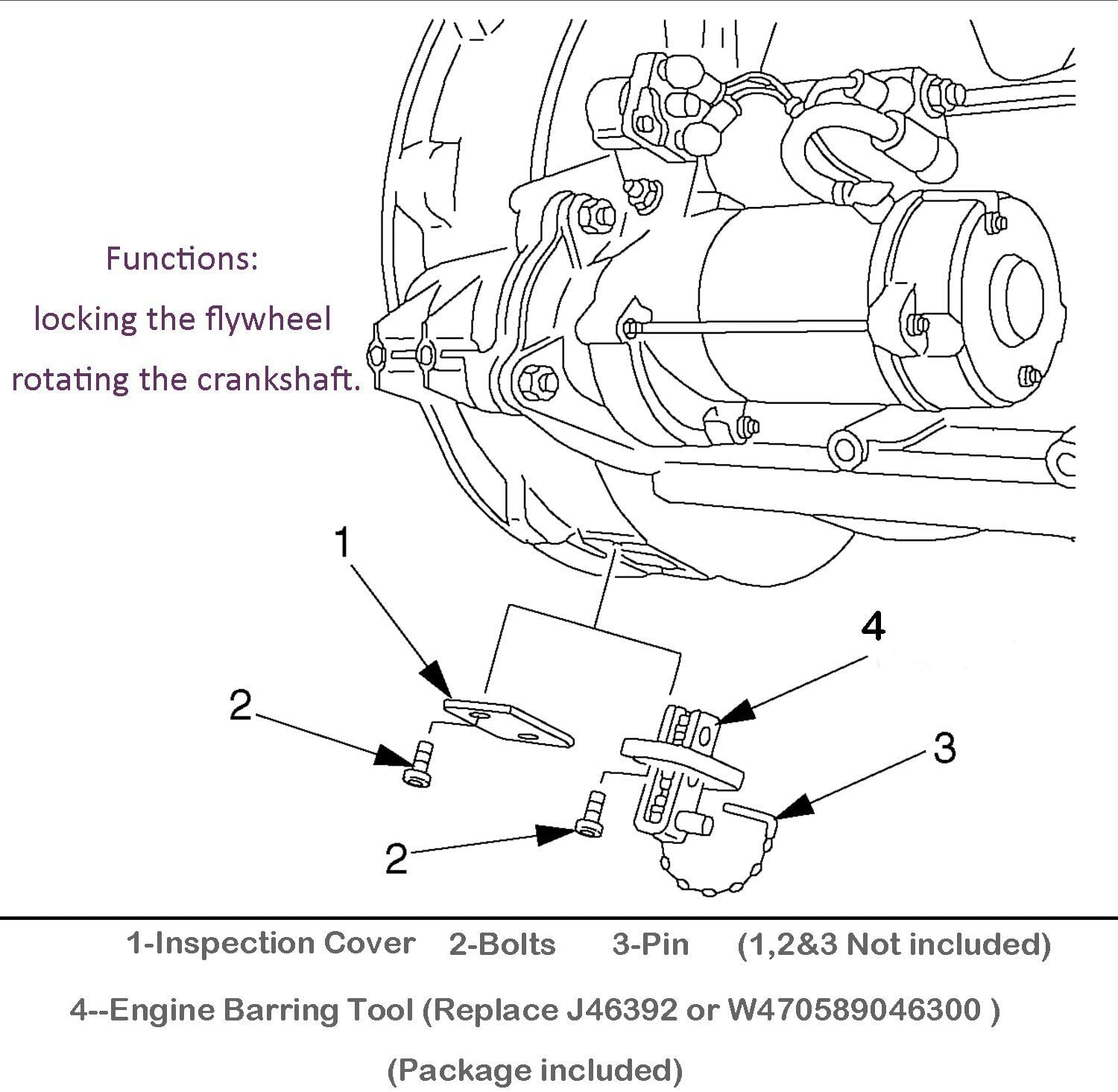 E-cowlboy Engine Barring Tool for Detroit Diesel DD13 DD15 DD16 Alternative