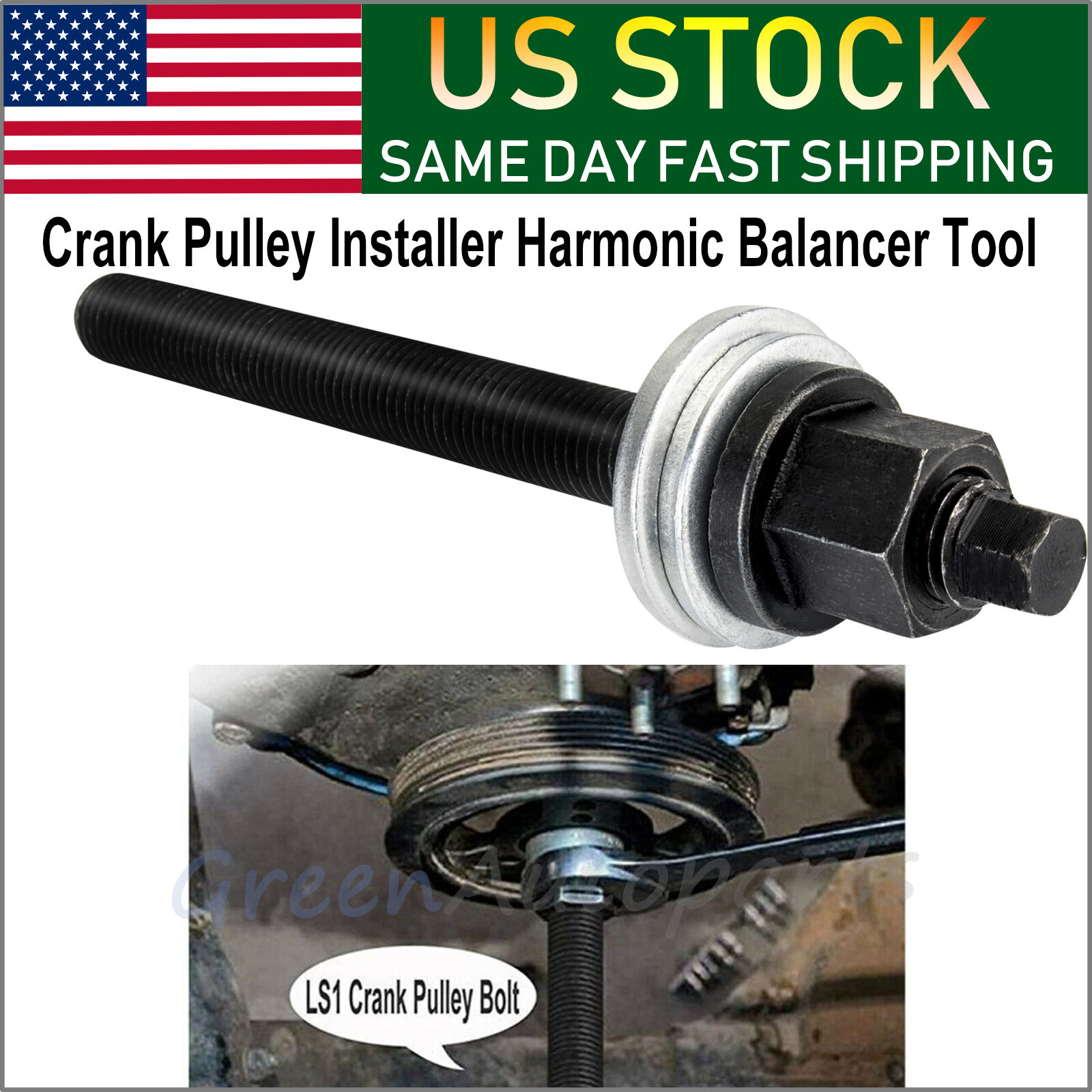 LS Crank Pulley Harmonic Balancer Installer Tool For Chevy GM LS1 LS2 LS3 LS6