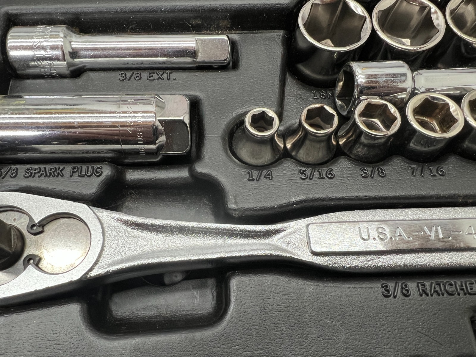 VINTAGE CRAFTSMAN 9 33469 69PC MECHANICS TOOL SET W CASE COMPLETE – EXC – USA