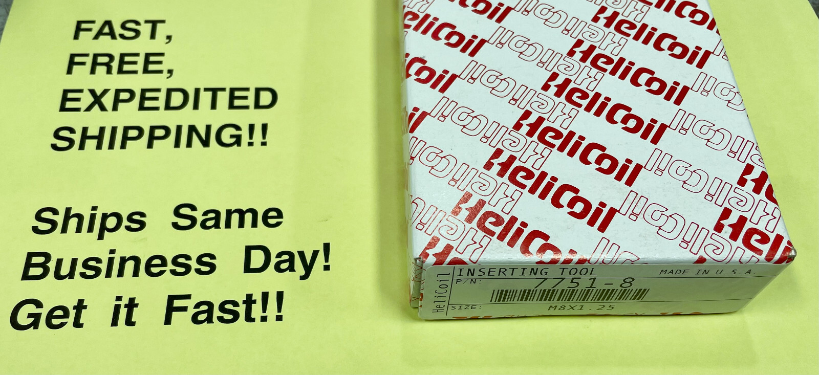 Helicoil 7751-8; (M8 x 1.25); Hand Installation Tool; FREE EXPEDITED SHIPPING!!