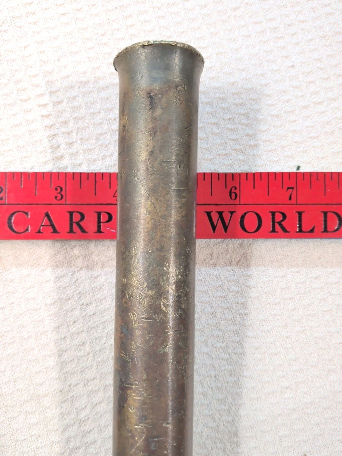 Vintage 1 1/4” Thick Solid Brass 12” Long Heavy 11 lb. Drift Punch-Hand Tools