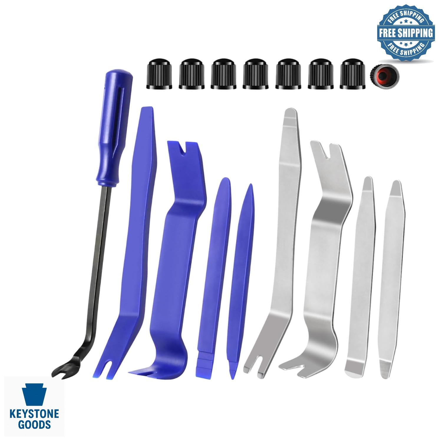 17-Piece Auto Trim Removal & Fastener Tool Set