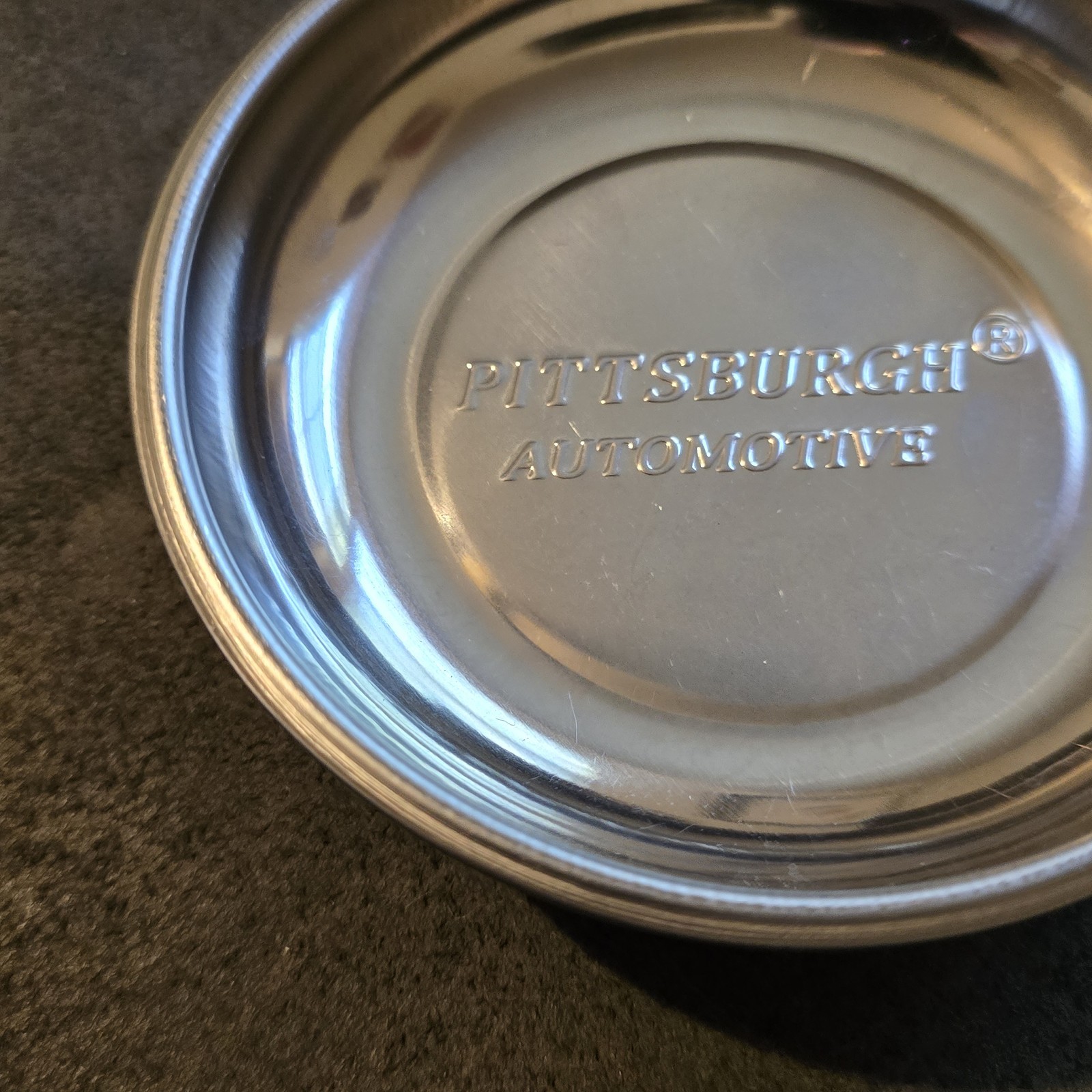 Pittsburgh Automotive 4” Magnetic Stainless Steel Parts Change Holder Ashtray