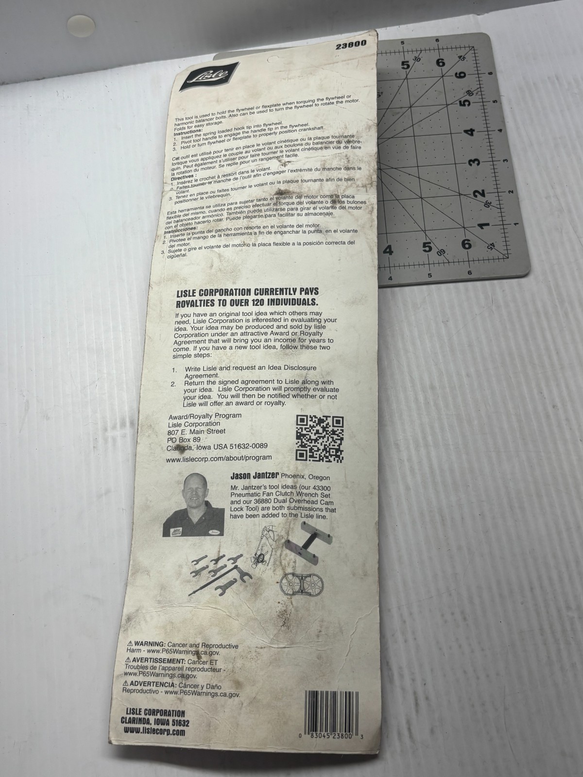 Lisle 23800 Flywheel Turner Flexplate Holder Tool New Old Stock