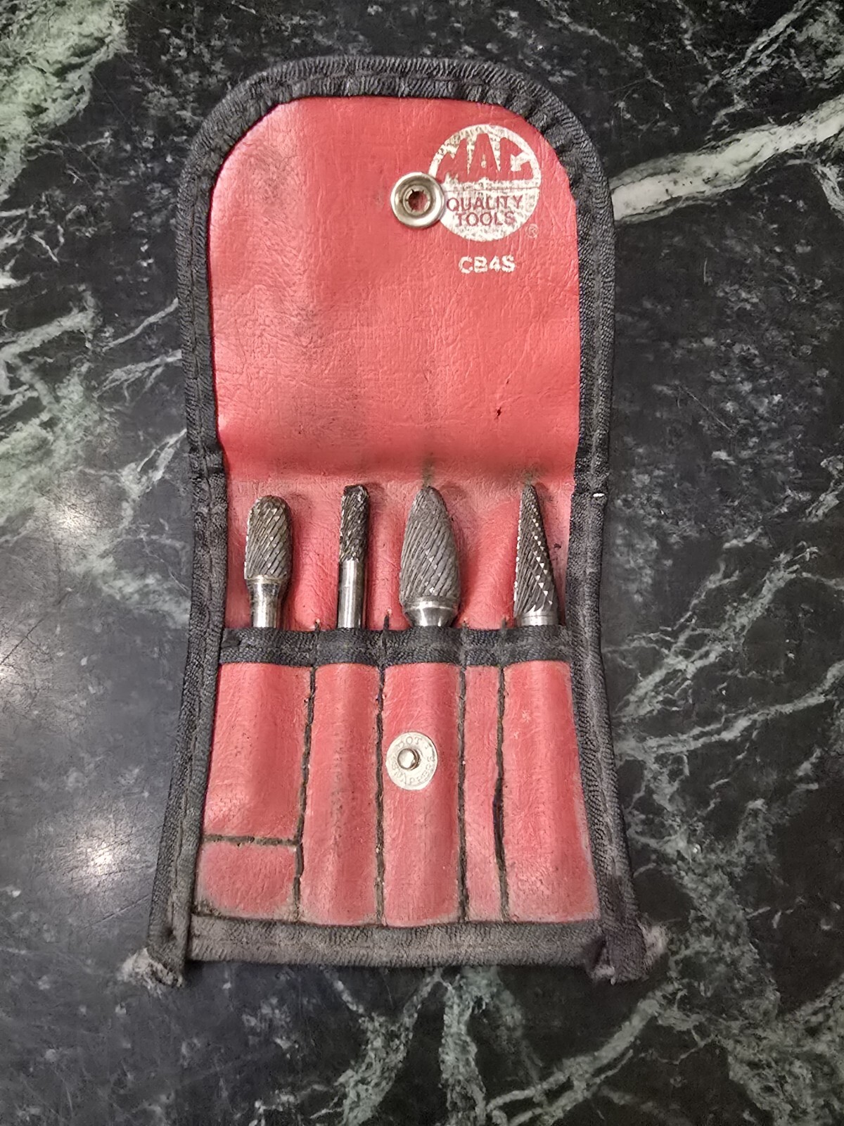 Mac Tools USA Deburring Bit Rotary Tip Edge Carbide Mechanic Metal Burr Set CB4S