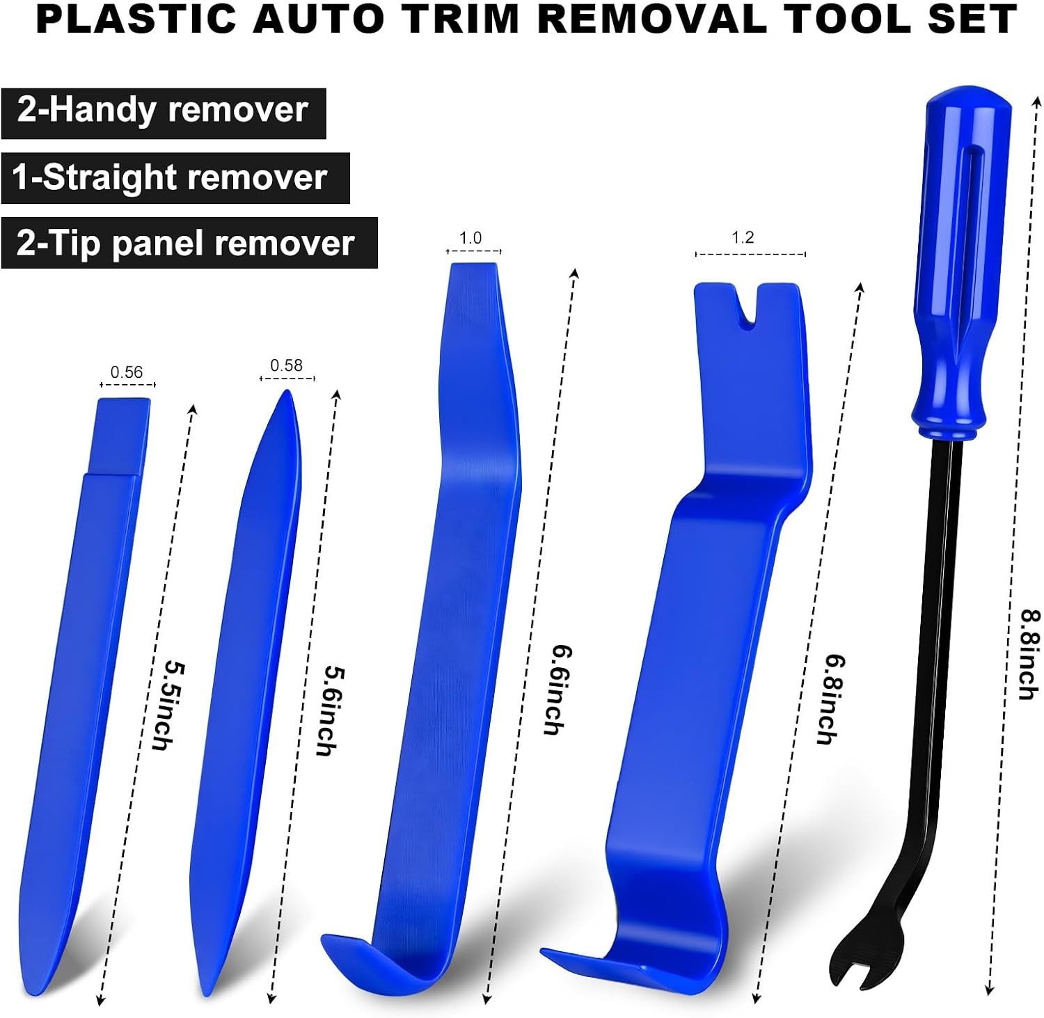 Auto Body Repair 5-Piece Tool Kit – Trim Tools for Efficient Panel Removal