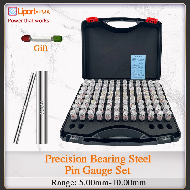 Precision Steel Pin Gauge Set Range Plug Gage for Carpentry and Inspection