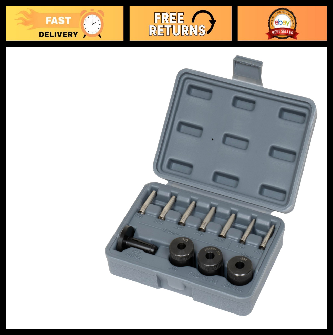Injector Seal Installer Kit – 11 Piece Tool Set for Easy Fuel Injector Replaceme
