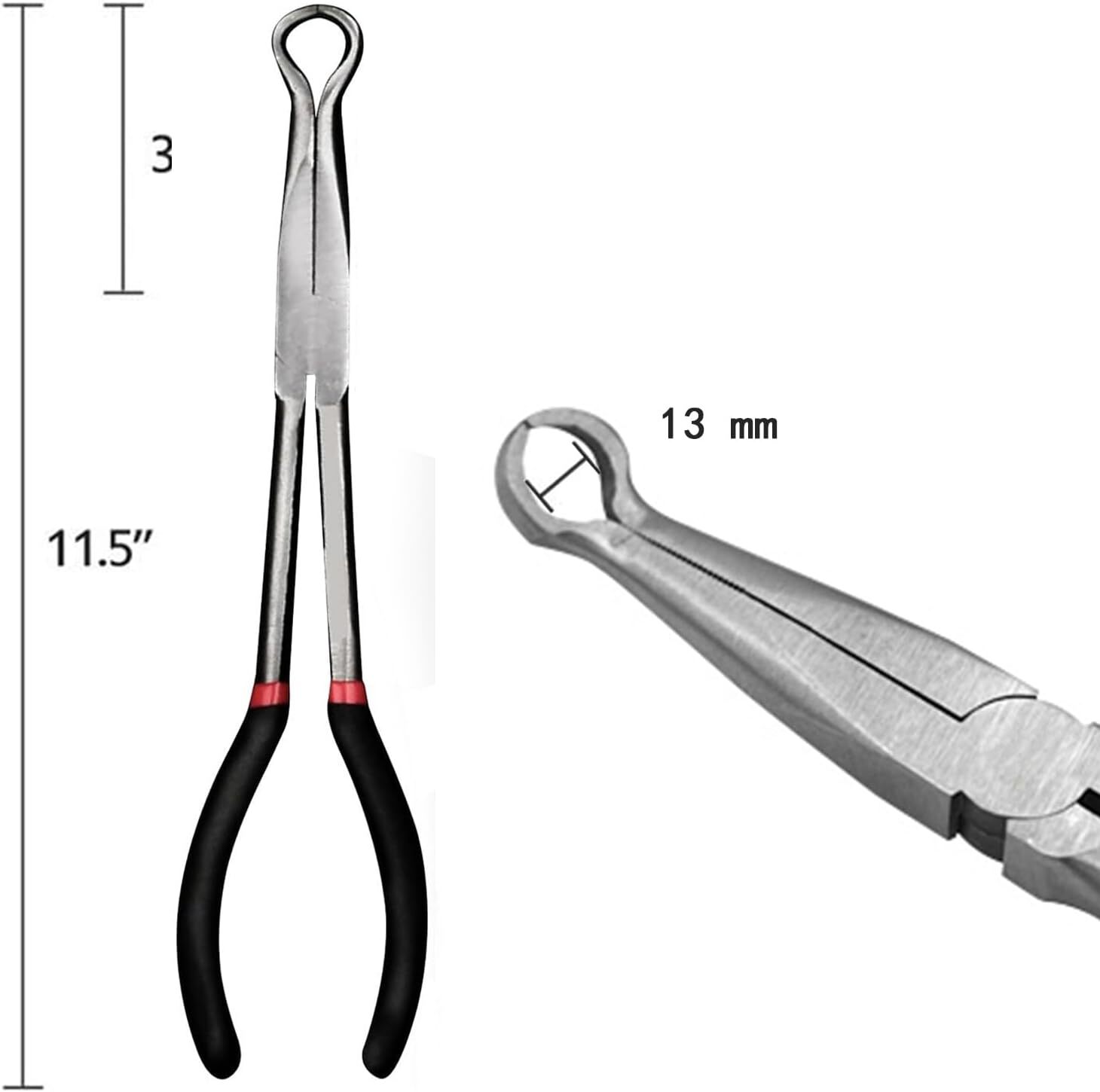 11inch Electrical Disconnect Long Spark Plug Removal Pliers for Car Connectors #