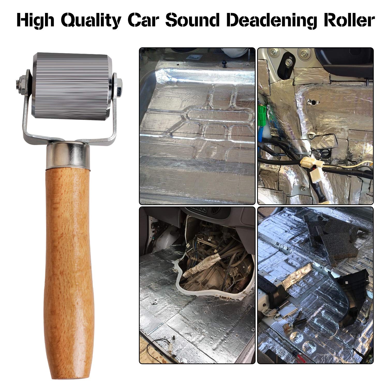 Car Sound Deadening Roller Metal Installation Tool 3 Pcs for Auto Noise Roller C