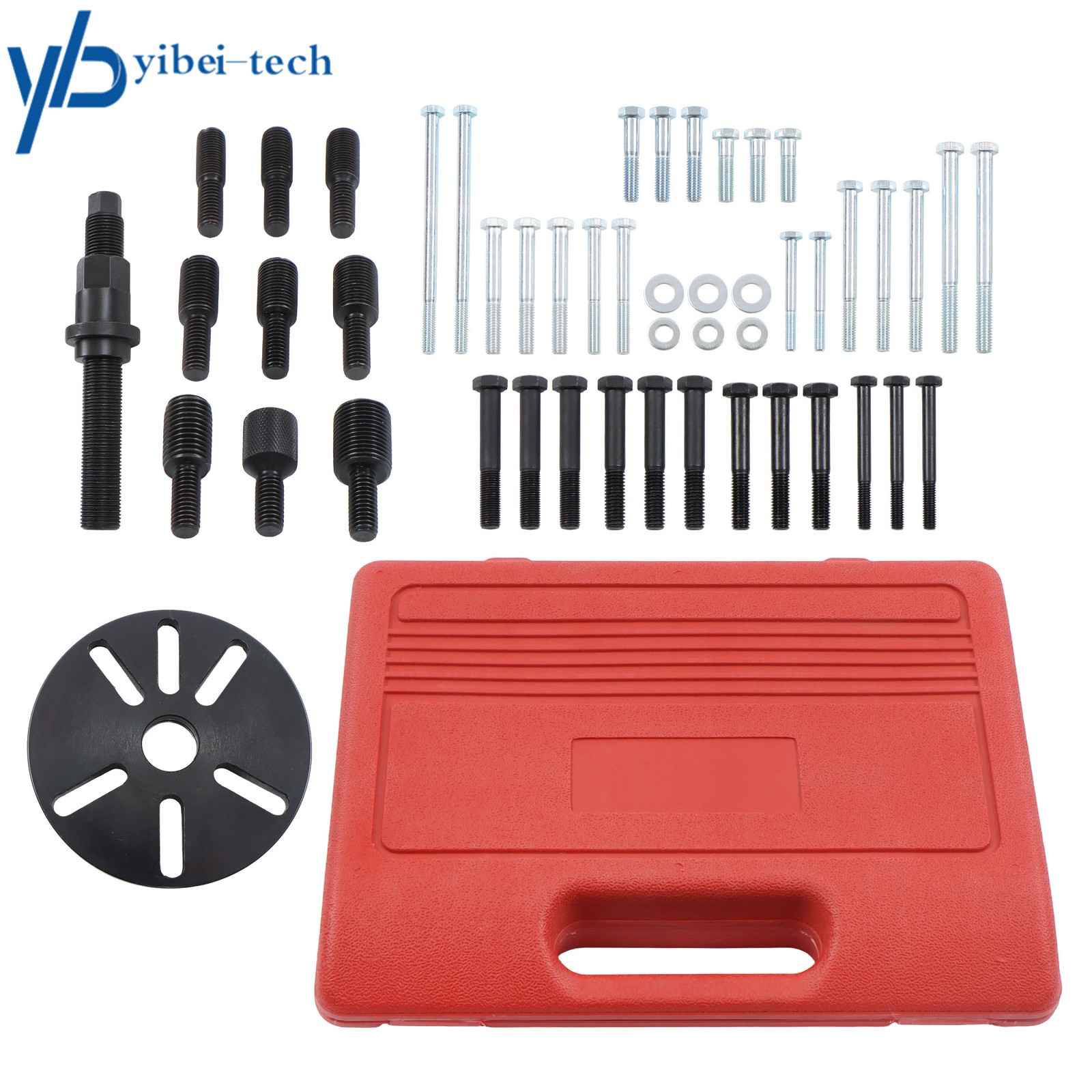 Harmonic Balancer Puller Removal & Install Tool Set Flywheel Crankshaft Kit New