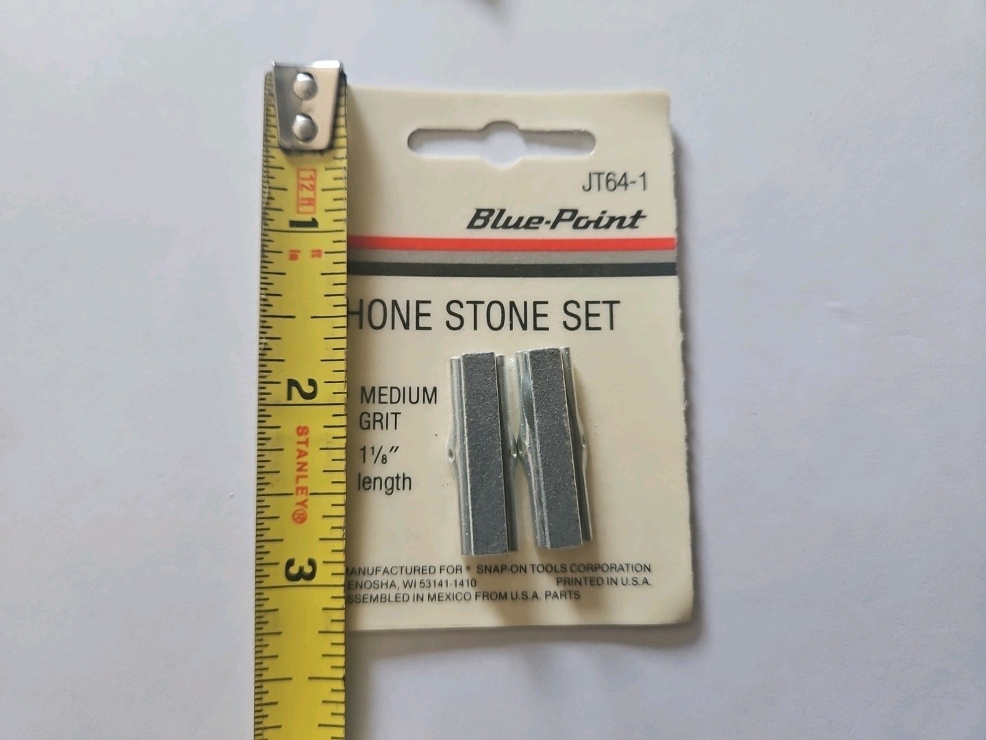 Blue-Point JT64-1 Hone Stone Set 2-Arm Medium Grit 1 1/8″ Lots Of 3