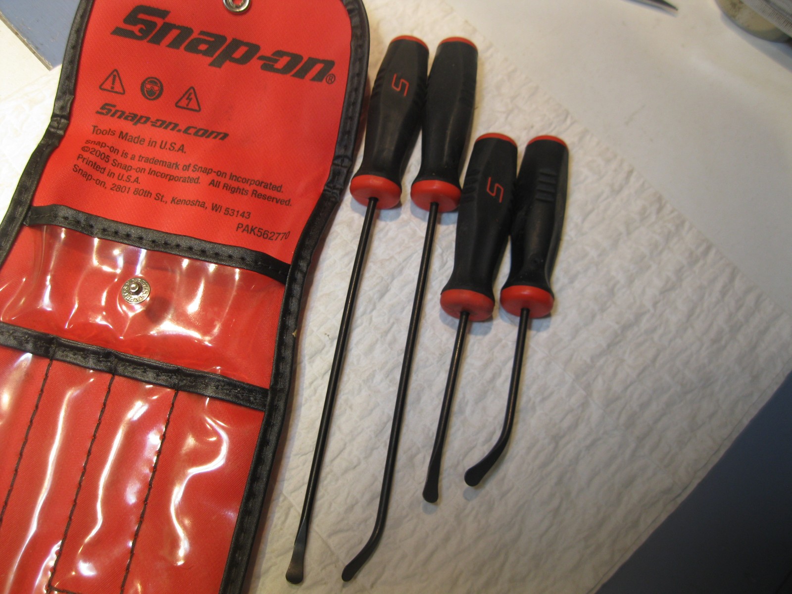 Snap On Soft Grip Seal Removal Tools 4 Pc Set PAK562770