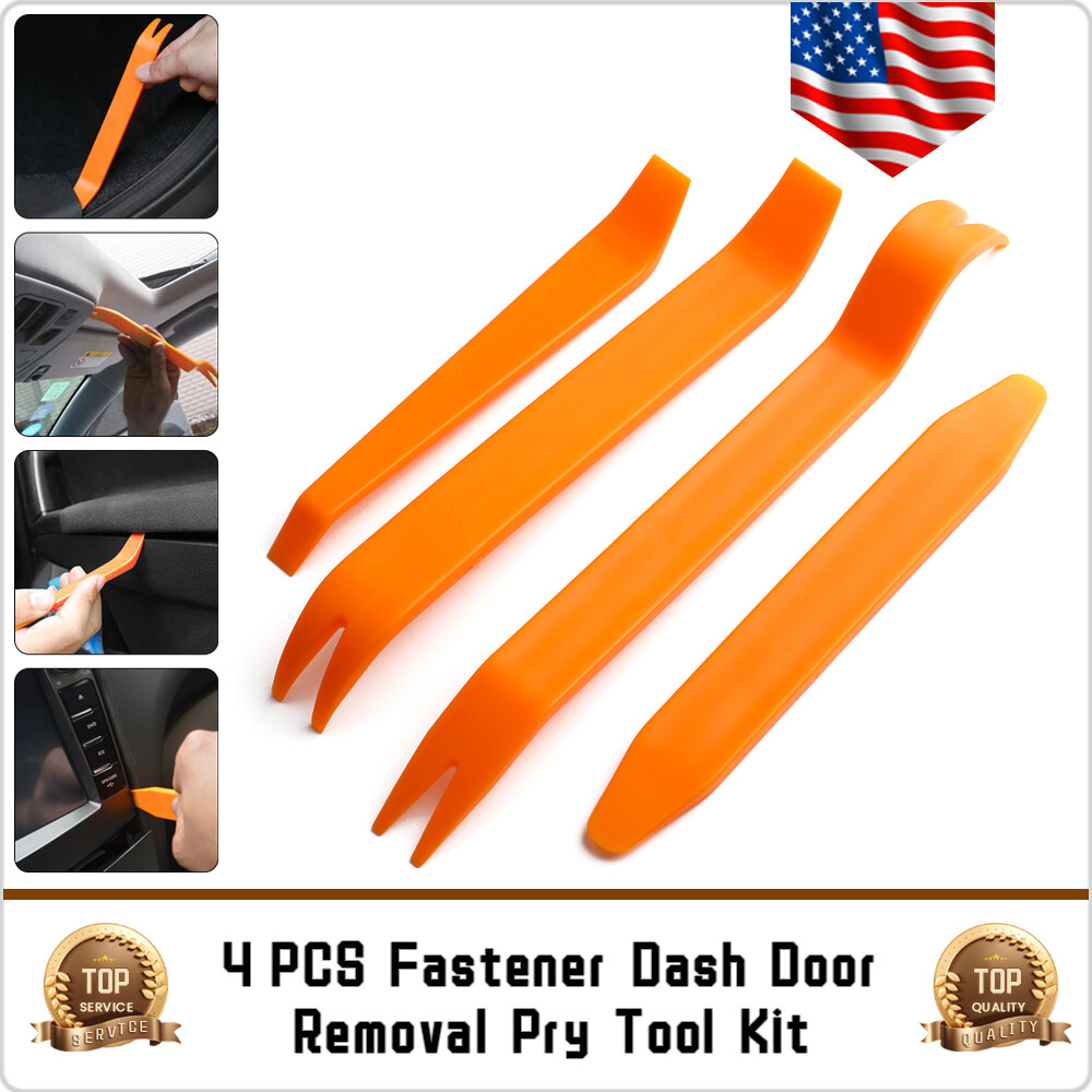 4PCS Car Trim Removal Tool Car Panel Door Dashboard Fastener Remover Pry SET NEW