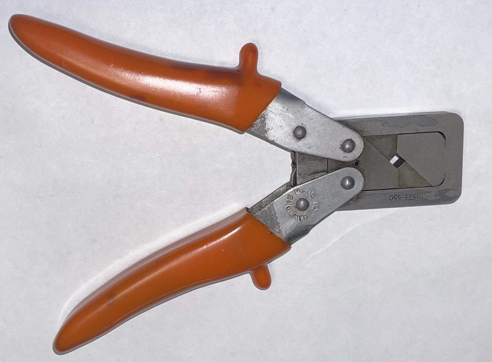 RS 533-550 Vintage Crimping Tool For Wire End Sleeves Made in England