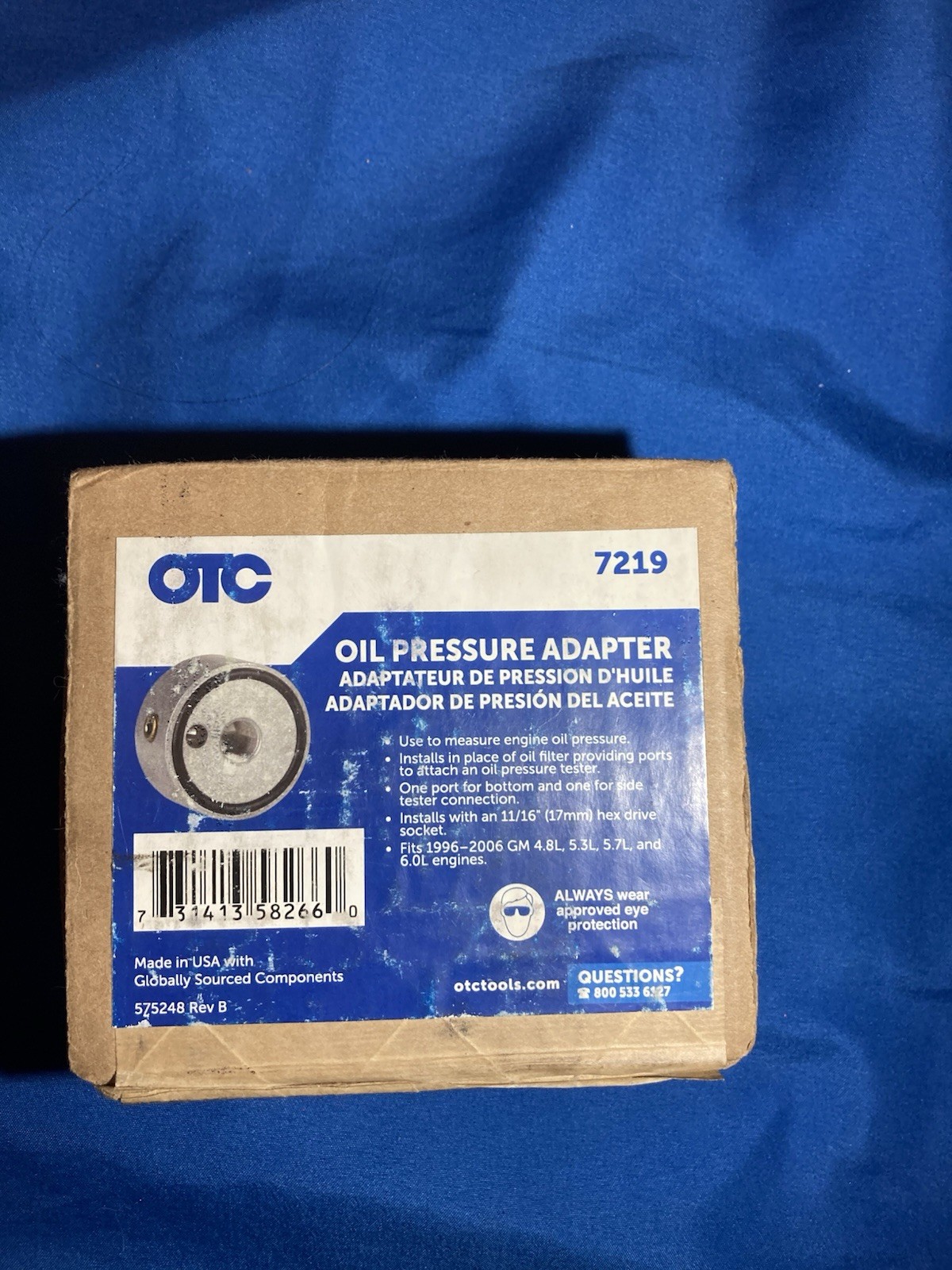 OTC Oil Pressure Adapter 7219