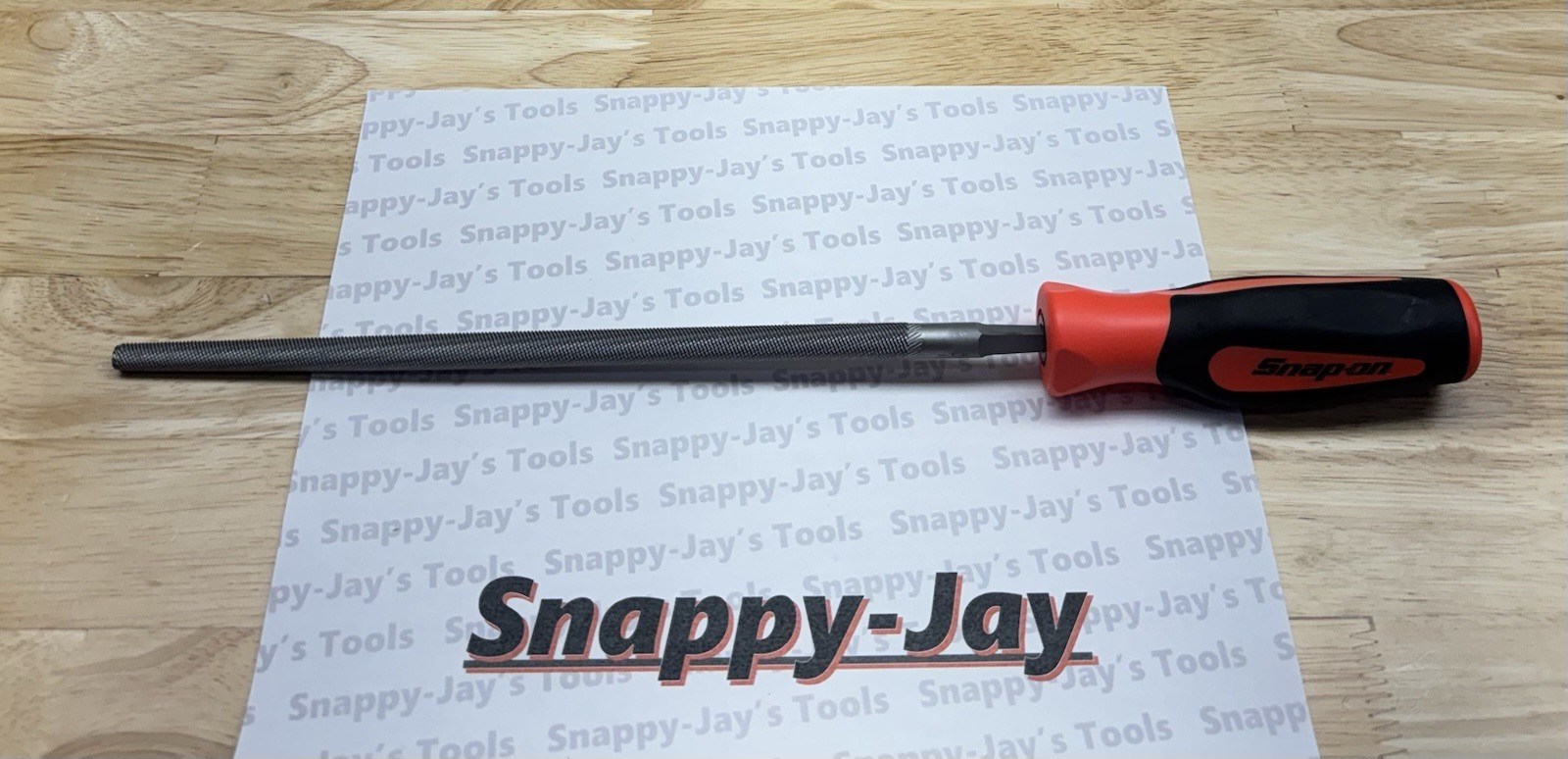 Snap-on Tools NEW ORANGE Soft Grip Round 10” Blade Length File SGHF615B 10R