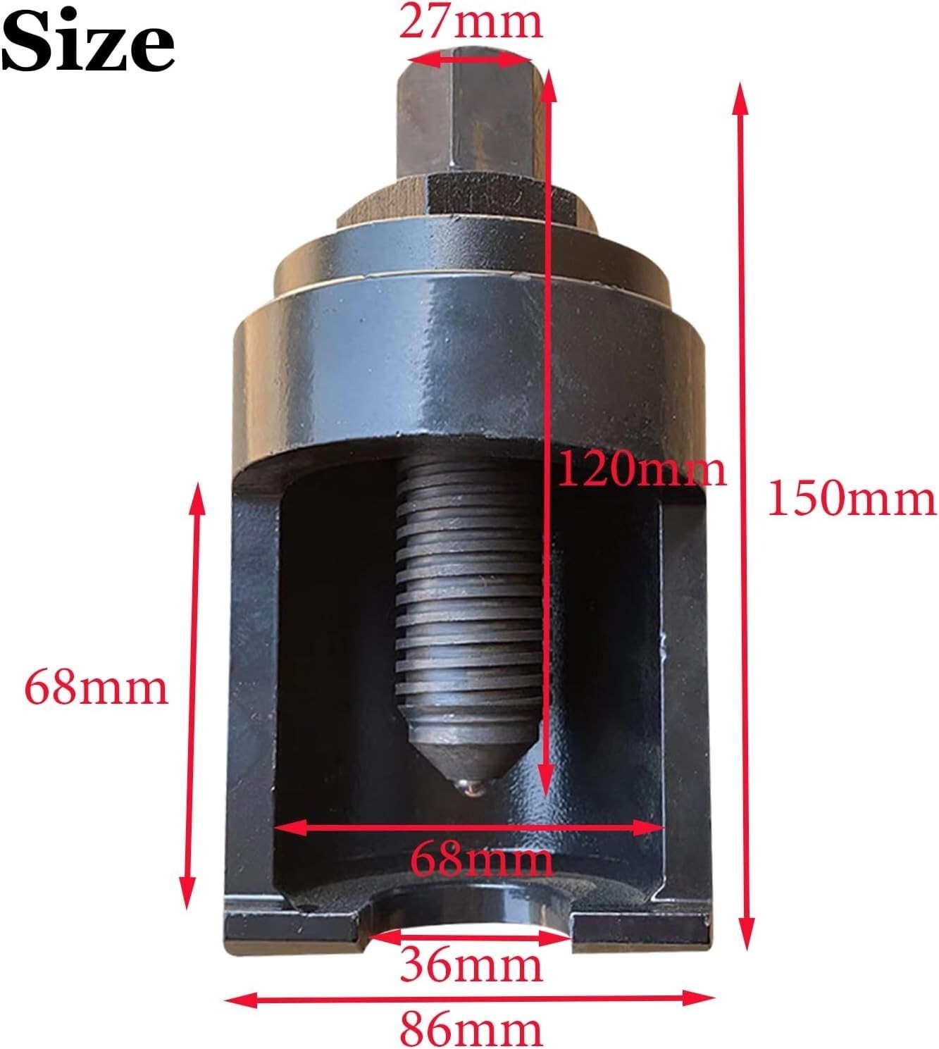 Truck Ball Joint Separator, Heavy Duty Universal Ball Joint Removal Tool, 36mm F