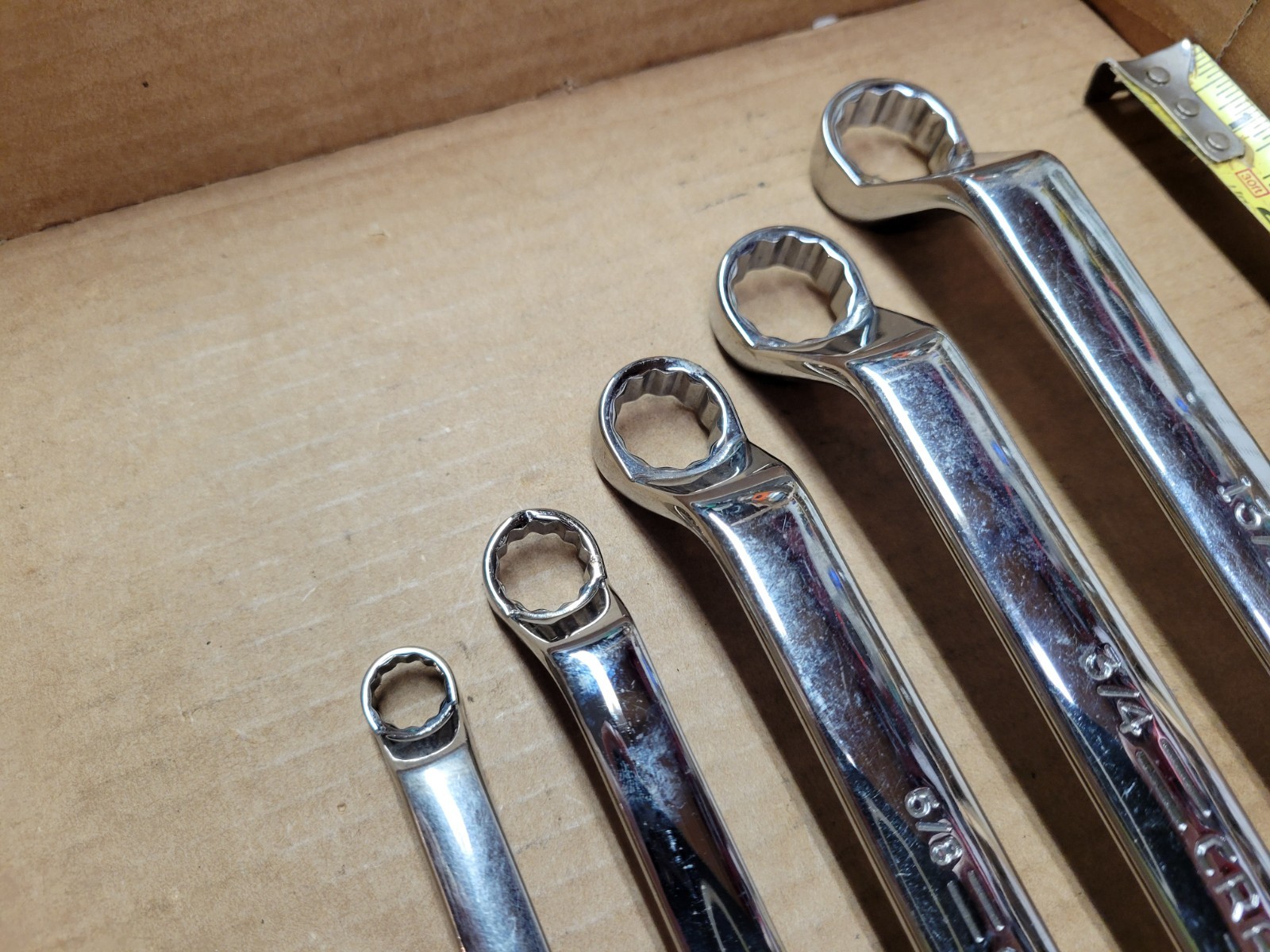 Craftsman USA 5-Piece SAE Deep Offset Full Polish Double Box End Wrench Set