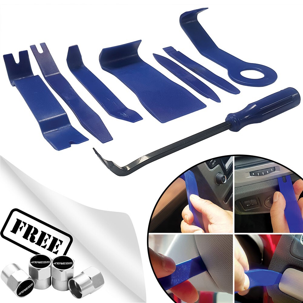8Pcs Car Interior Audio Plastic Dash Door Panel Trim Removal Pry Tool Kit L34+CP
