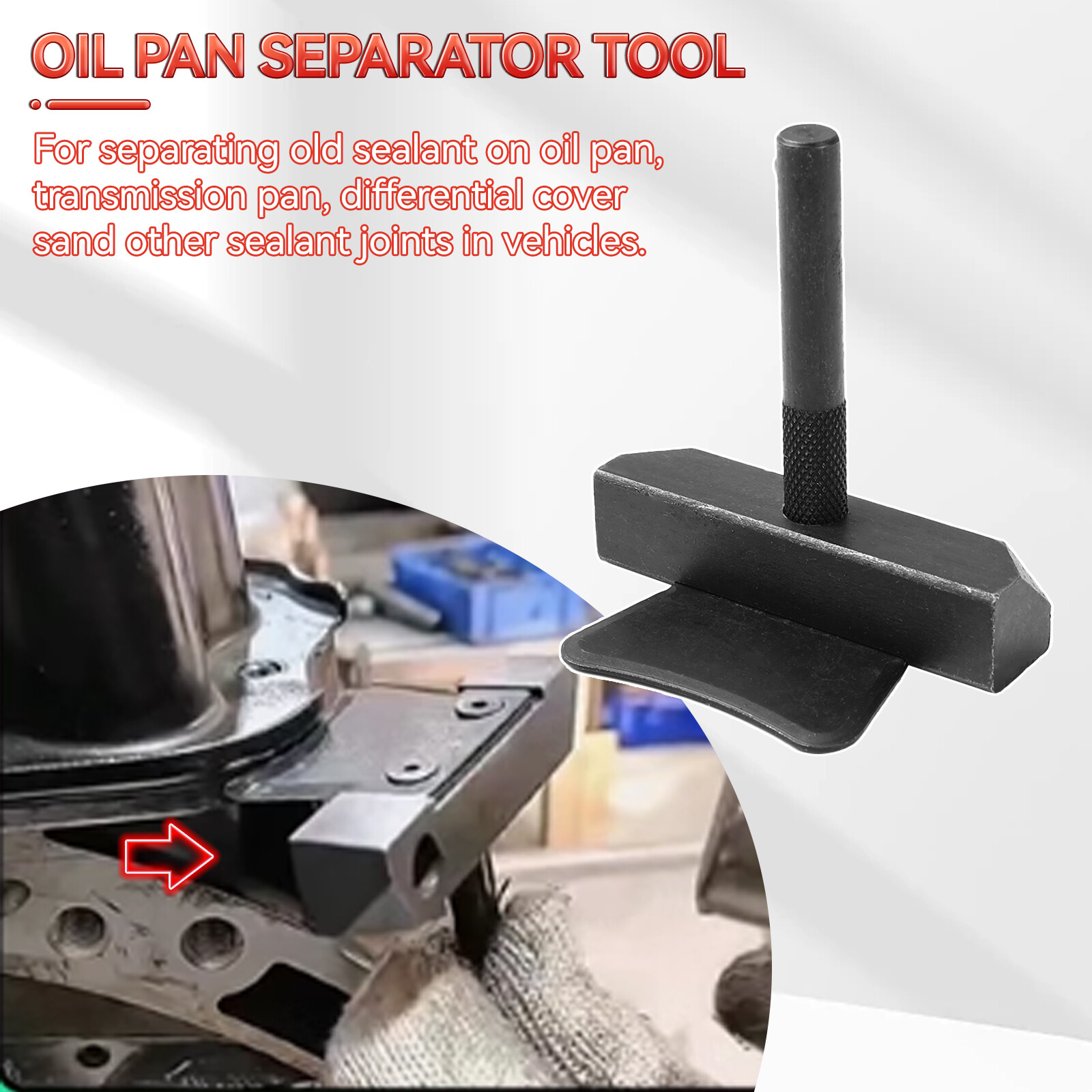 Car Engine Transmission Oil Gasket Seal Remover Pan Separator Tool Cutter Steel