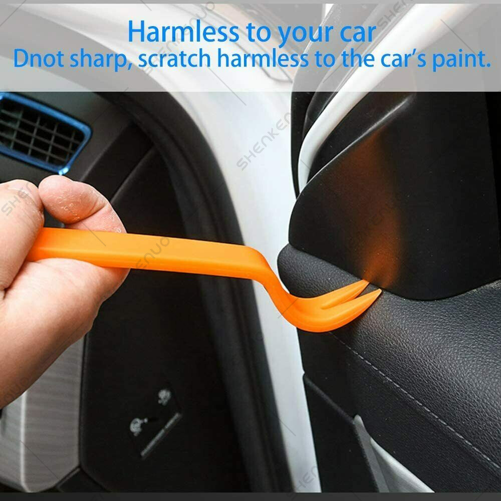 4pcs Car Radio Door Body Clip Panel Trim Dash Audio Plastic Removal Pry Tool Kit