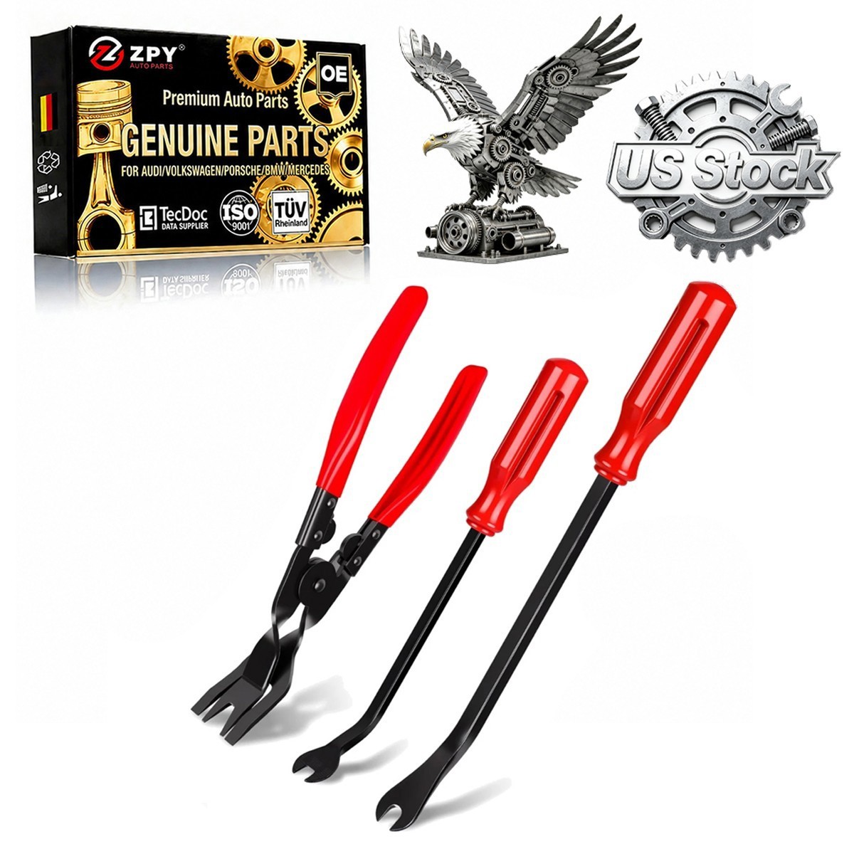 Car Clip Pliers Set Fastener Removal Tool, Auto Trim Removal Tool Kit Pry Tool