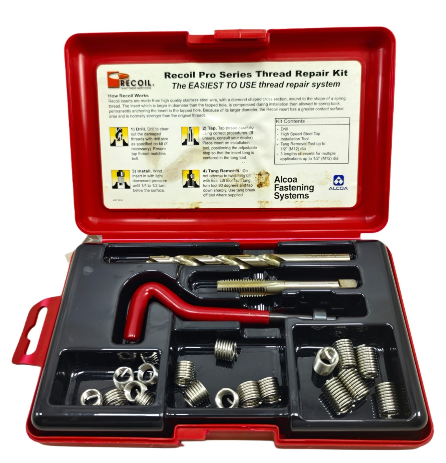 Recoil 5WE80 UNC 1/4-20 Pro Series Master Thread Repair Kit to Use Easiest