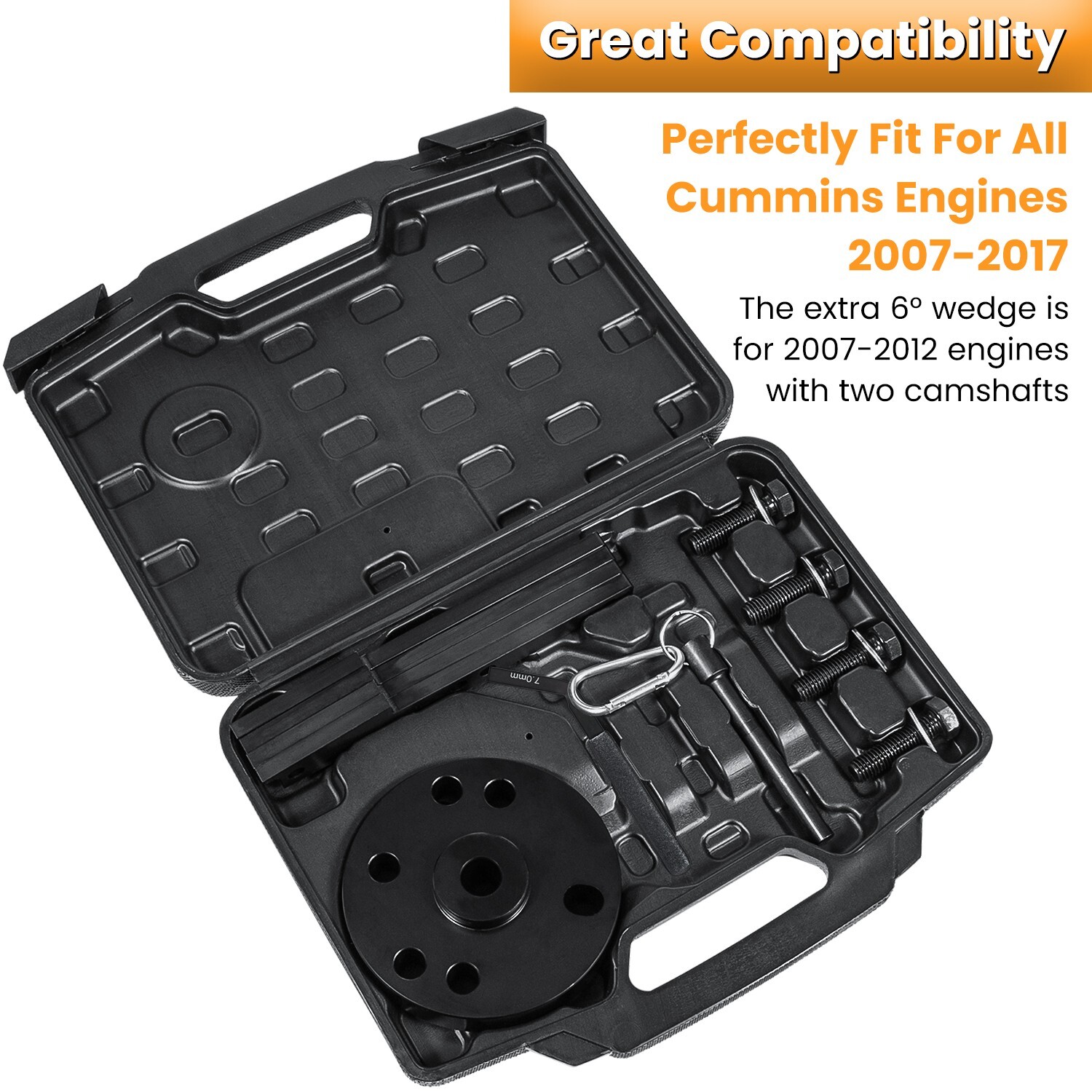3163021 Cam Timing Tool Kit for Cummins ISX QSX Engine 2007-2017 3163530 (14PCS)