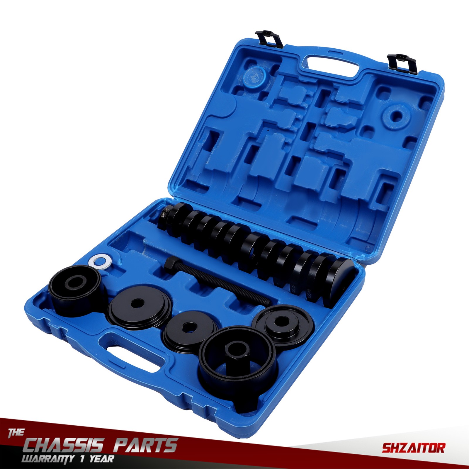 25 pcs Front Wheel Drive Bearing Removal Press Adapter Puller Pulley Tool Kit