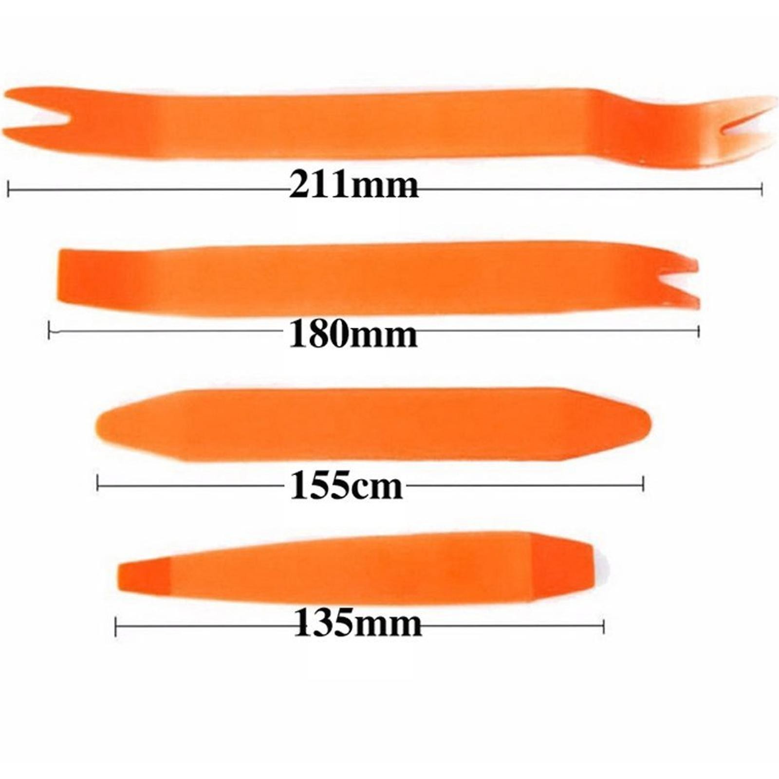 4Pc Car Door Trim Removal Tools Auto Panel Clip Dash Interior Body Open Pry Kit