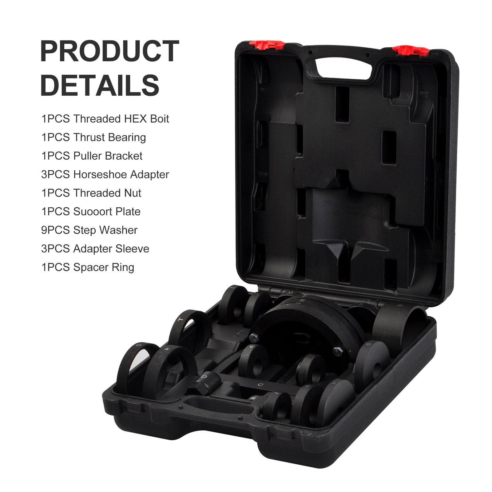 Master Wheel Hub & Bearing Removal and Installation Tool Set C to U Sizes 19pcs