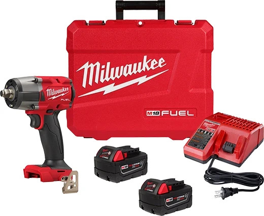 Milwaukee 2962-22R M18 FUEL 1/2 ” Mid-Torque Impact Wrench Kit + FREE Hex Driver