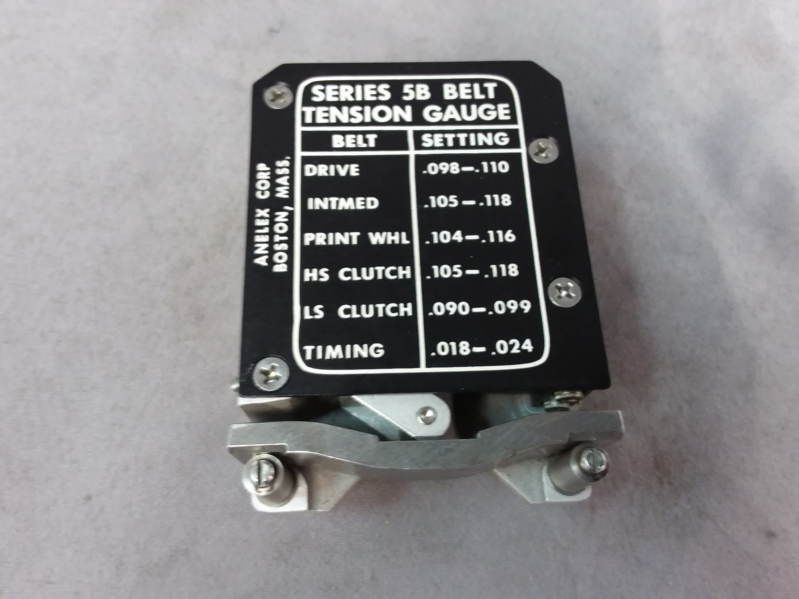 Anelex Series 5B Belt Tension Gauge – Ames 162 Indicater – Up to 5/8 wide belts