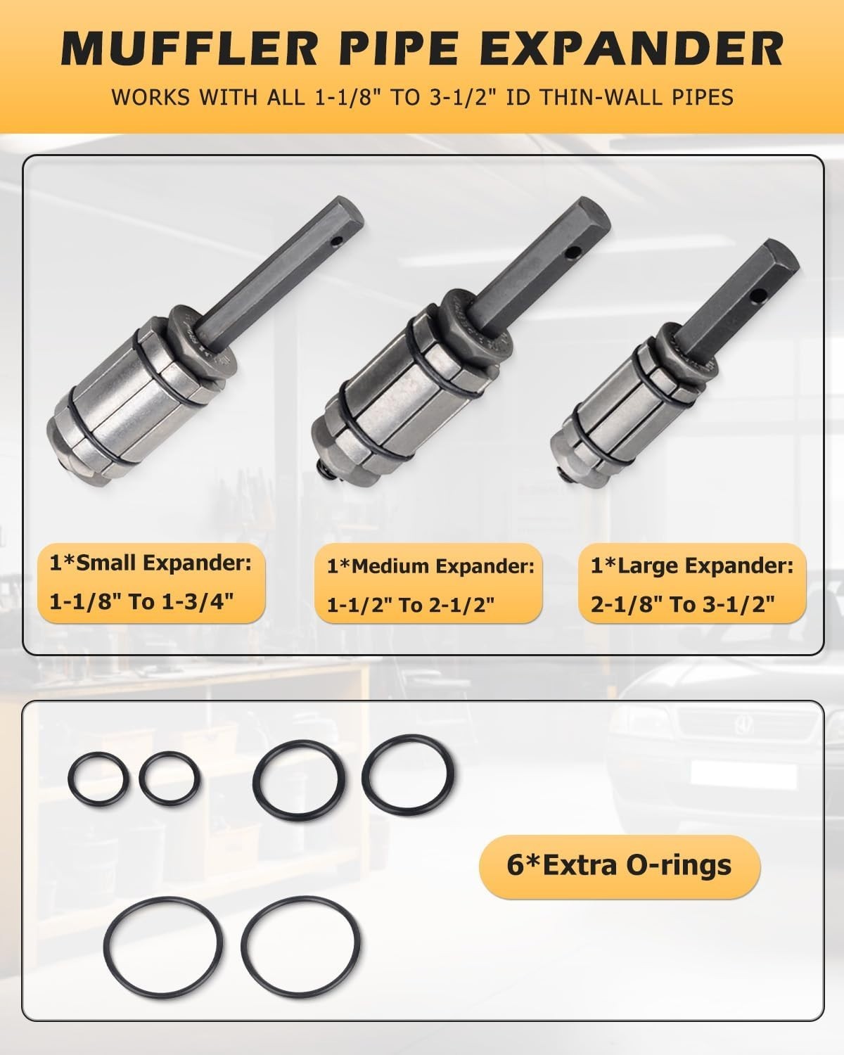 Versatile Exhaust Pipe Expander Tool Set – Suitable for Most Vehicles and Trucks