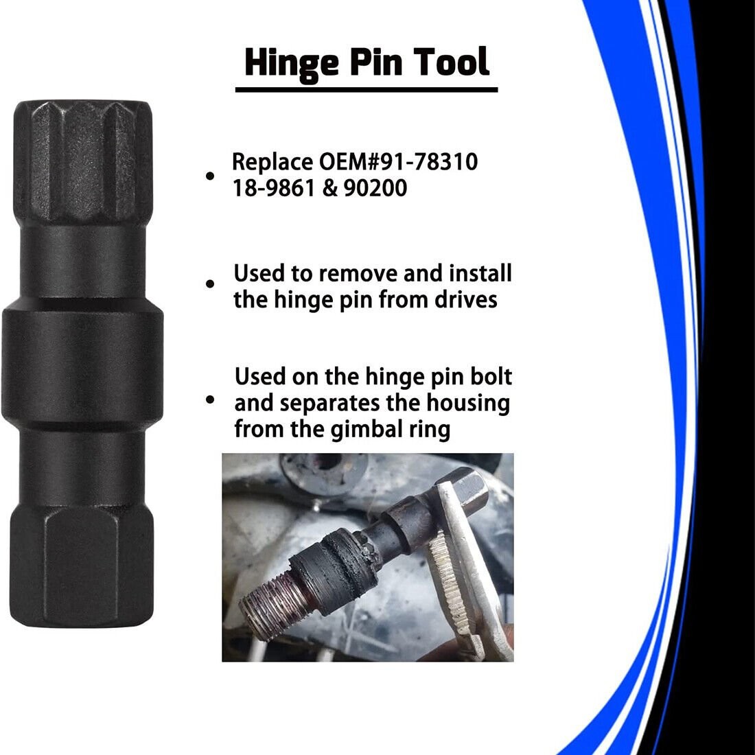 Exhaust Bellows Expander Tool Shift Cable Tool for Mercruiser Alpha Gen I II