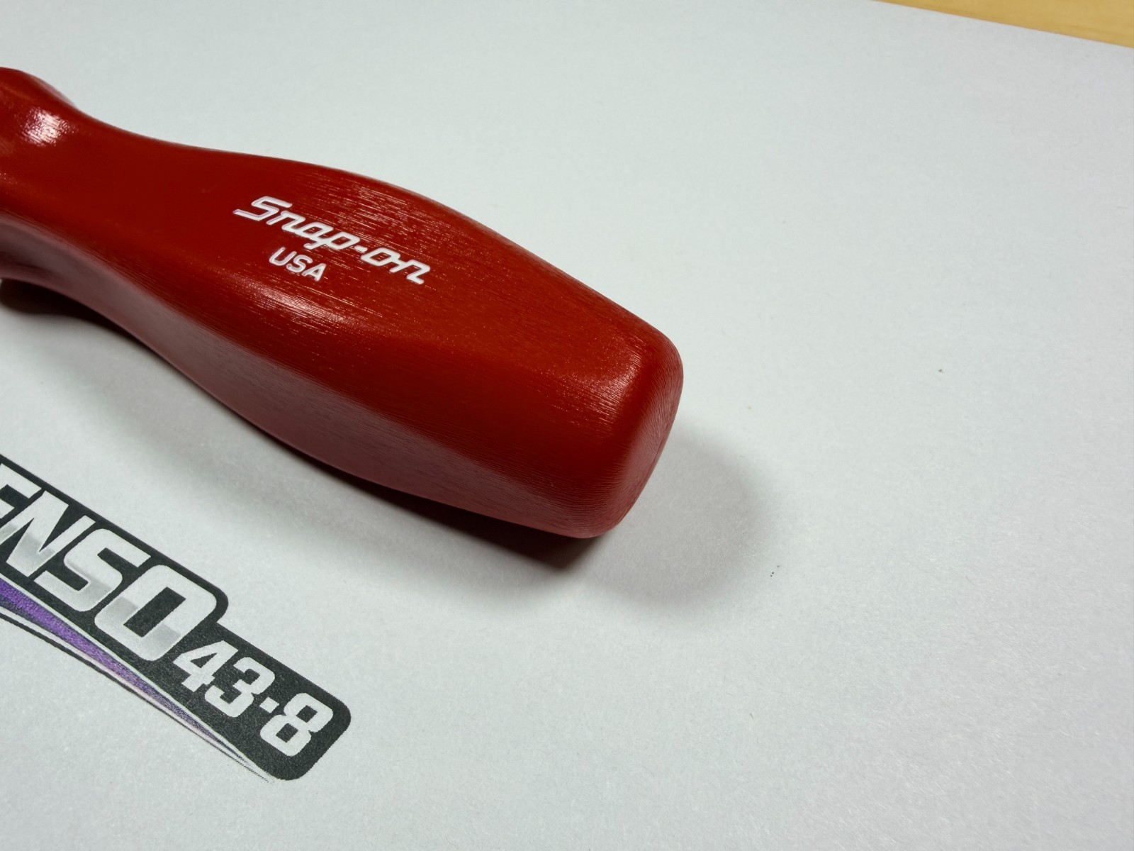 Snap-on Tools USA NEW RARE RED Medium Replacement Handle Hard Grip