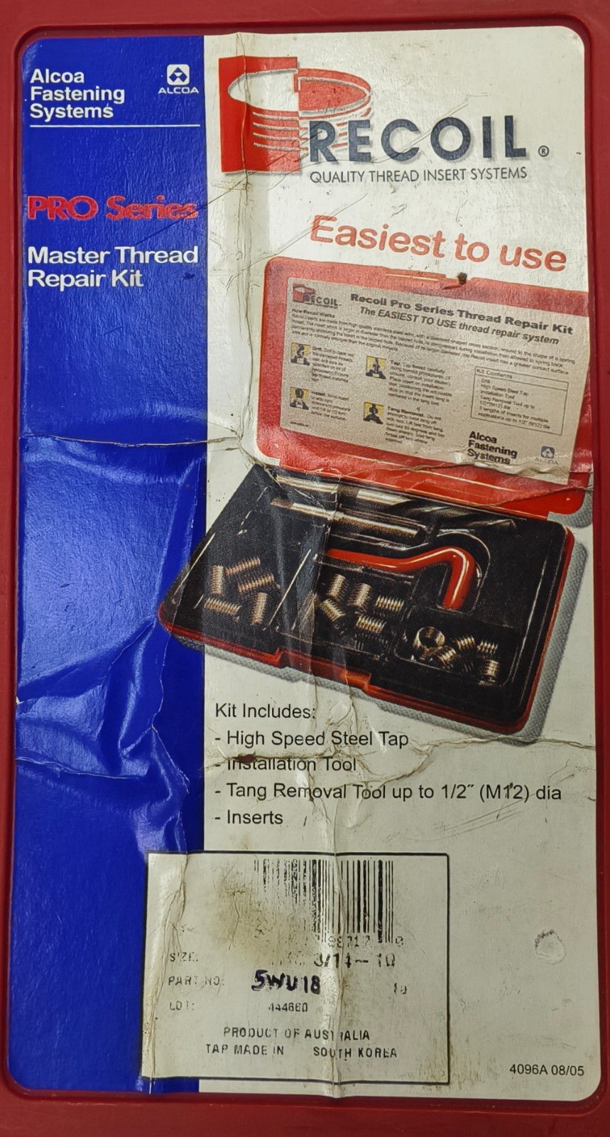 Recoil 5WE18 UNC 3/14-10 Master Thread Repair Kit Pro Series Easiest to Use $