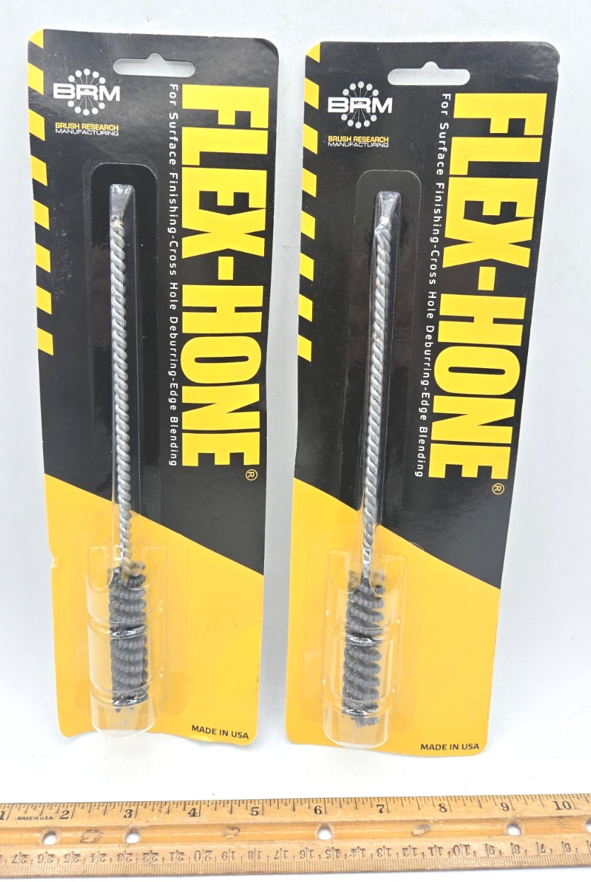 *2/Pk*BRM Flex-Hone BC14M24 14mm Cylinder Hone 240 Grit Aluminum Oxide Ball Hone